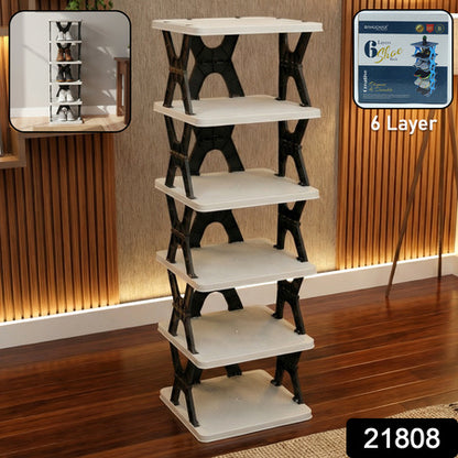 6 Layer Rectangle Shoe Rack Stand