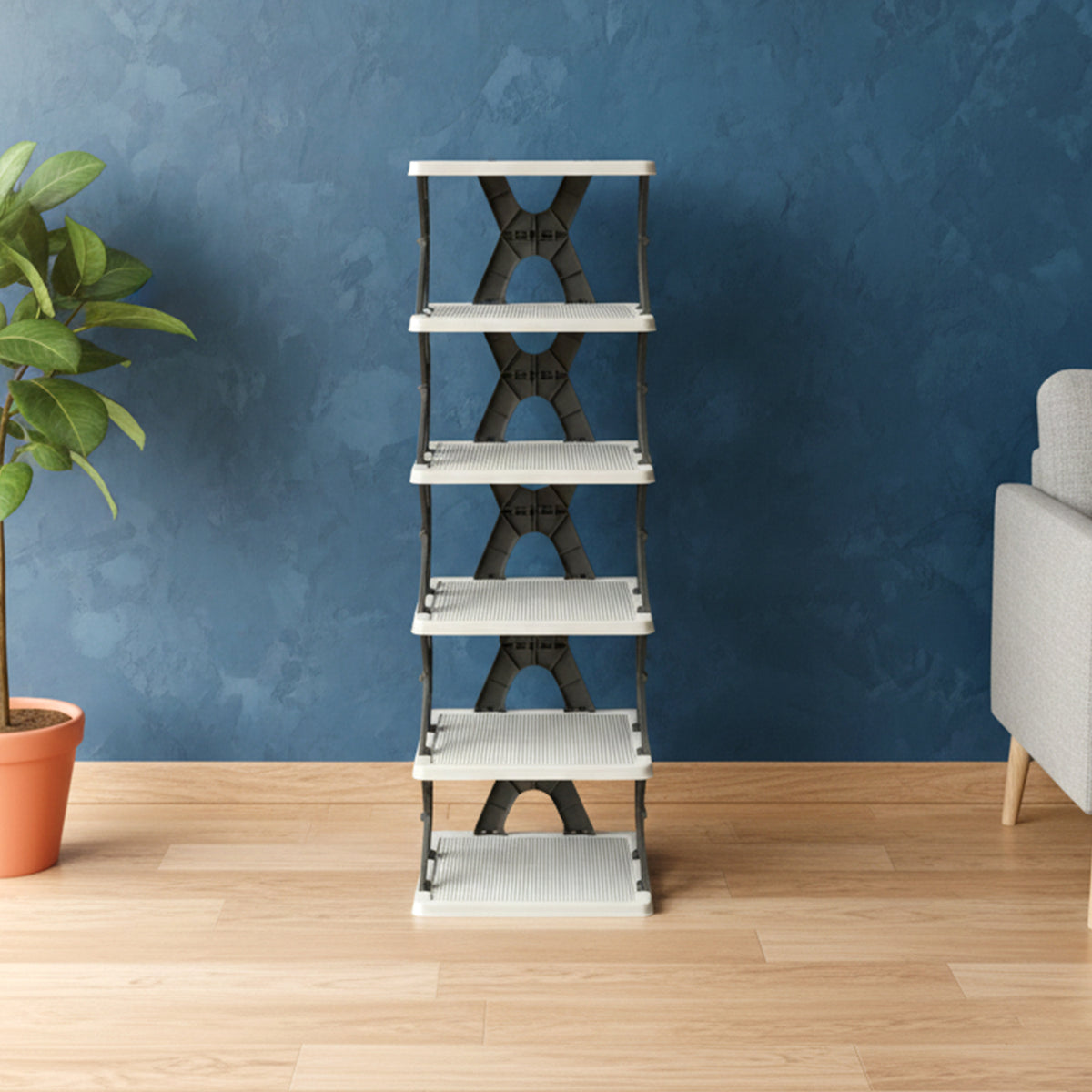 6 Layer Rectangle Shoe Rack Stand
