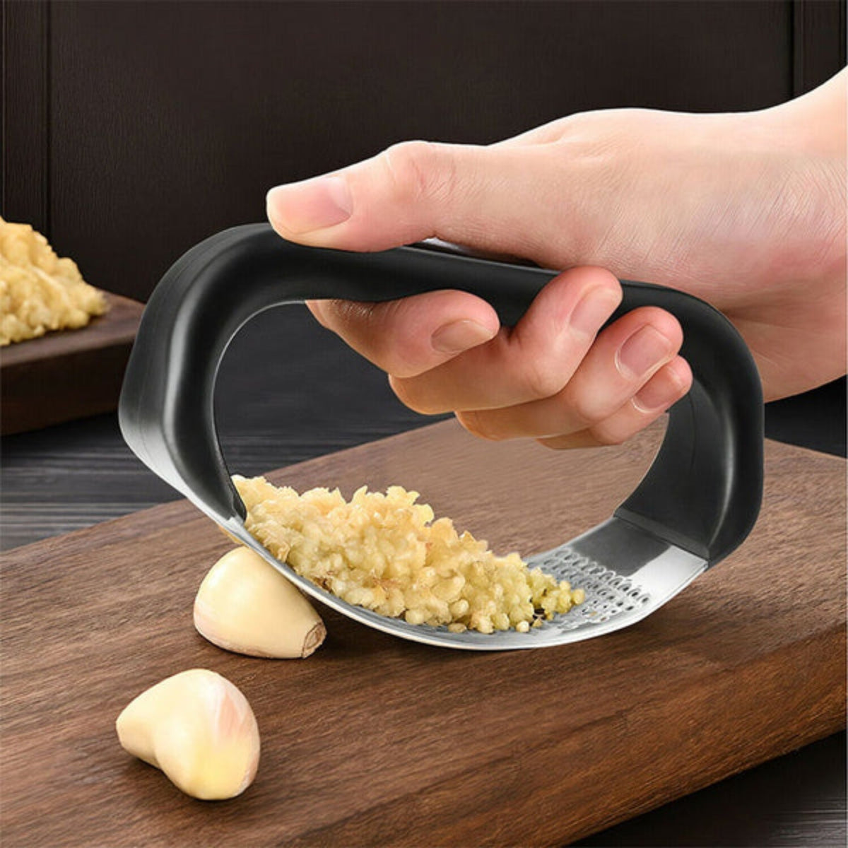 Stainless Steel Garlic Presser Crusher