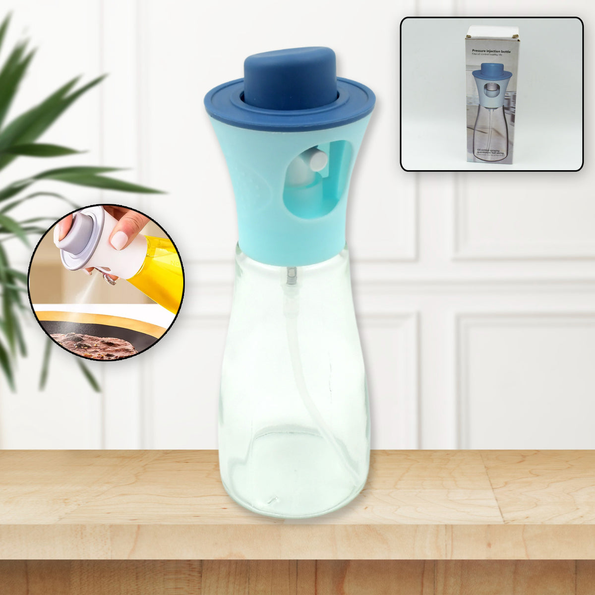 5340 Oil Dispenser Bottle Oil And Vinegar Cruet Oil Sprayer Dispenser Olive Oil Dispenser 170 Ml Mist Oil Spray Bottle For Cooking With Plastic